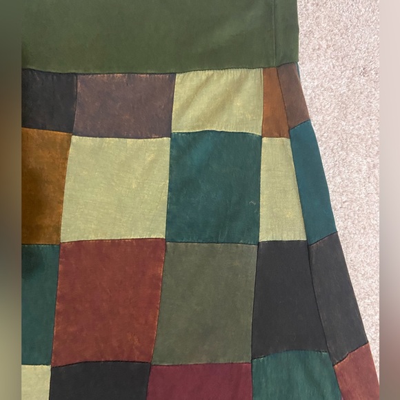 Jayli Hippie Skirt, Bohemian Style, Earthy Tones, Size Large - Picture 6 of 10